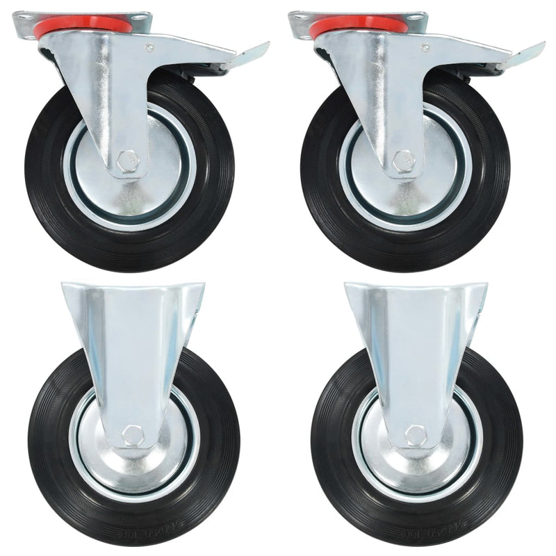 Vidaxl Wheels 4 ST 200 mm
