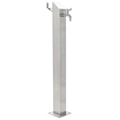 Vidaxl giardino giardino colonna quadrata quadrata 95 cm in acciaio inossidabile