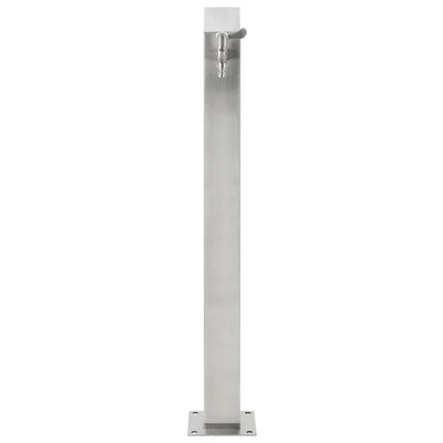 Vidaxl giardino giardino colonna quadrata quadrata 95 cm in acciaio inossidabile