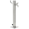 Columna de agua de jardín de Vidaxl cuadrado 65 cm de acero inoxidable