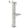 Columna de agua de jardín de Vidaxl cuadrado 95 cm de acero inoxidable