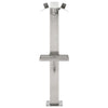 Columna de agua de jardín de Vidaxl cuadrado 95 cm de acero inoxidable
