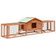 Vidaxl Rabbit Hutch 310x70x87 cm Pinna in pino solido