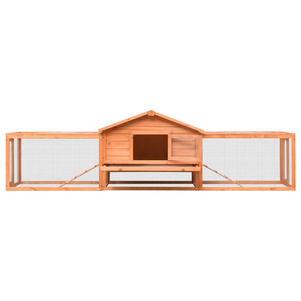 Vidaxl Rabbit Hutch 310x70x87 cm Pinna in pino solido