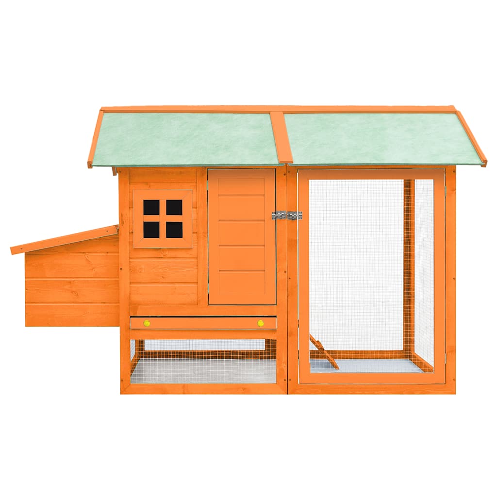 Vidaxl Chicken Coop 170x81x110 cm de pino de pino sólido