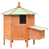 Vidaxl Chicken Coop 126x117x125 cm Pino de pino sólido Madera