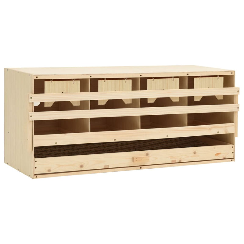 Vidaxl Chicken Shelter 4 Compartments 106x40x45 cm Pince solido