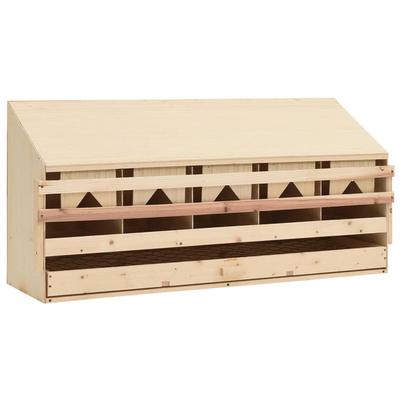 Vidaxl Chicken Shelter 5 Compartments 117x33x54 cm Pince solido