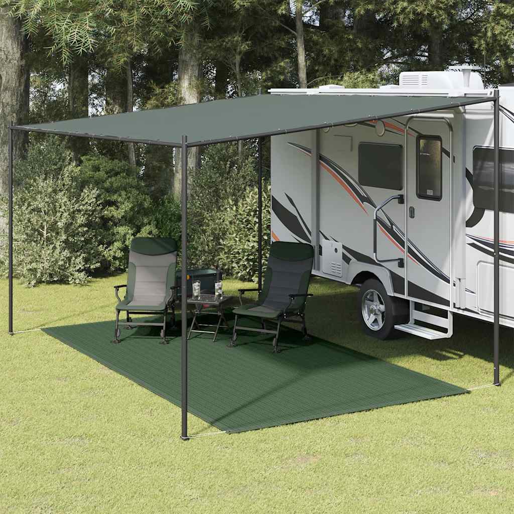 Alfombra de carpa Vidaxl 250x400 cm HDPE GREEN