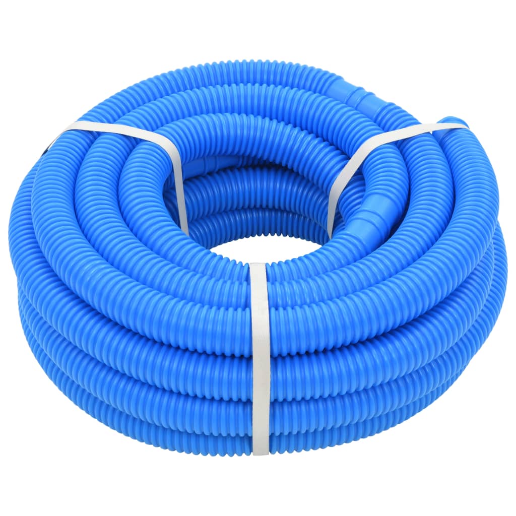 Vidaxl manguera de piscina con abrazaderas de 38 mm 12 m azul