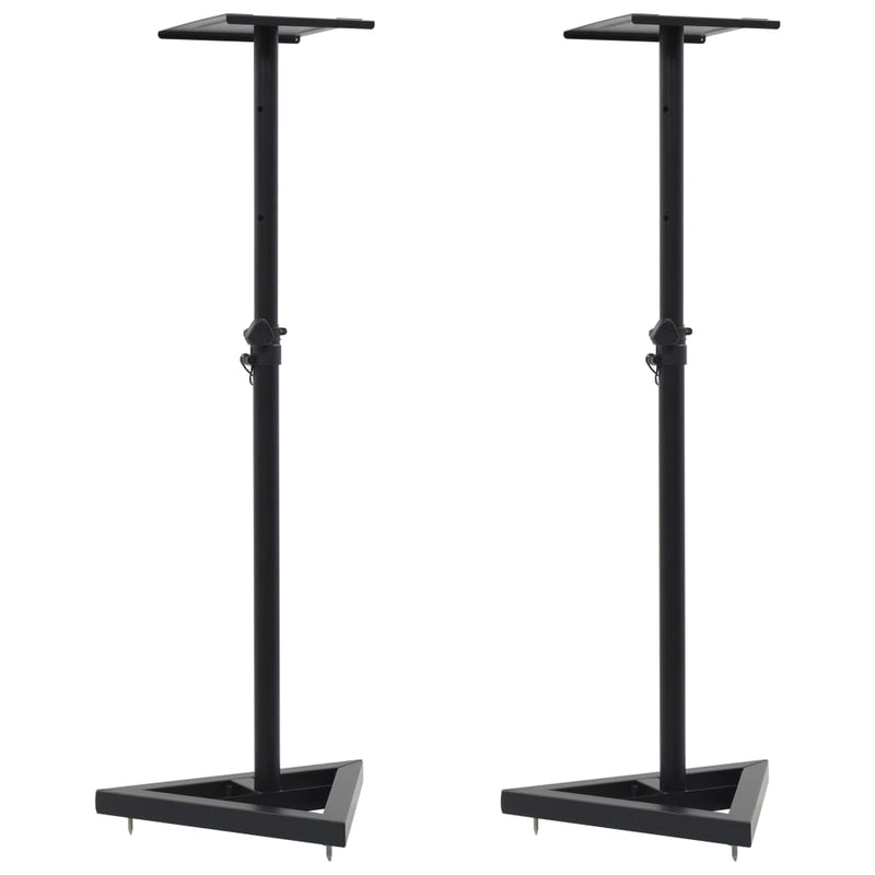 Vidaxl Monitor Stilder Stander 2 st de acero negro