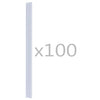 Vidaxl 100 st schuttingstrookklemmen pvc transparant