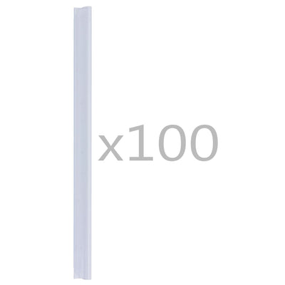 Vidaxl 100 St Fence Strip morsetti in PVC trasparente