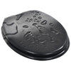 Asiento de inodoro Vidaxl con caída de agua de tapa de cierre suave MDF