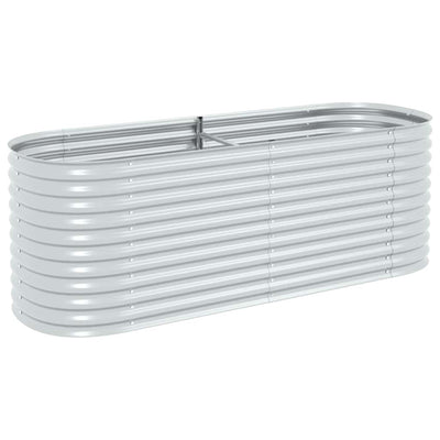 Vidaxl fioriera raccolta 240x80x81 cm in acciaio zincato