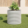 Vidaxl fioriera raccolta 80x80x81 cm in acciaio zincato