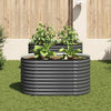 Plantador Vidaxl elevado 160x80x81 cm de acero galvanizado gris