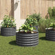 Plantador Vidaxl elevado 80x80x44 cm de acero galvanizado gris