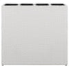 Vidaxl plantenbak verhoogd met 4 potten poly rattan wit