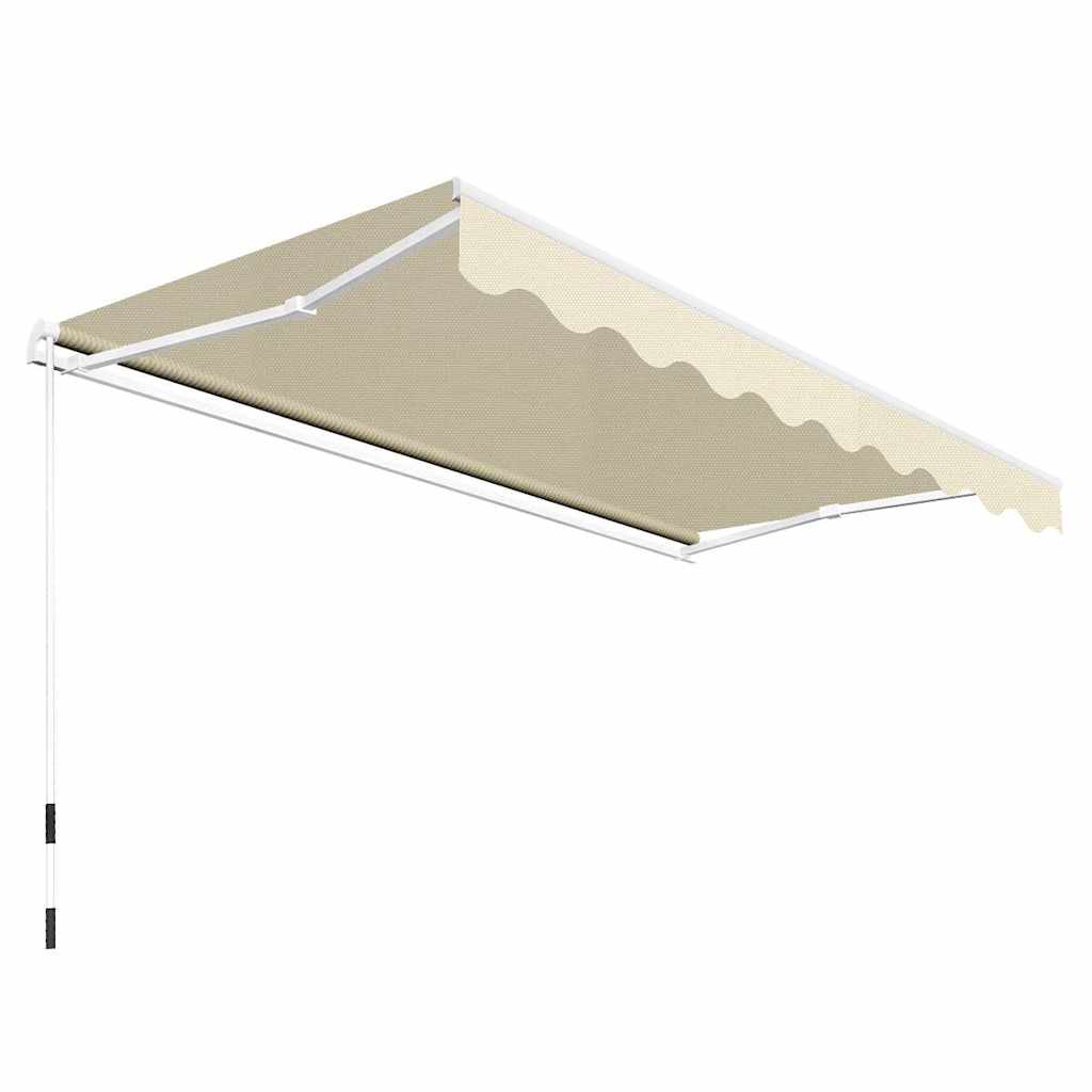 Vidaxl luifel handmatig uittrekbaar 300 cm crème