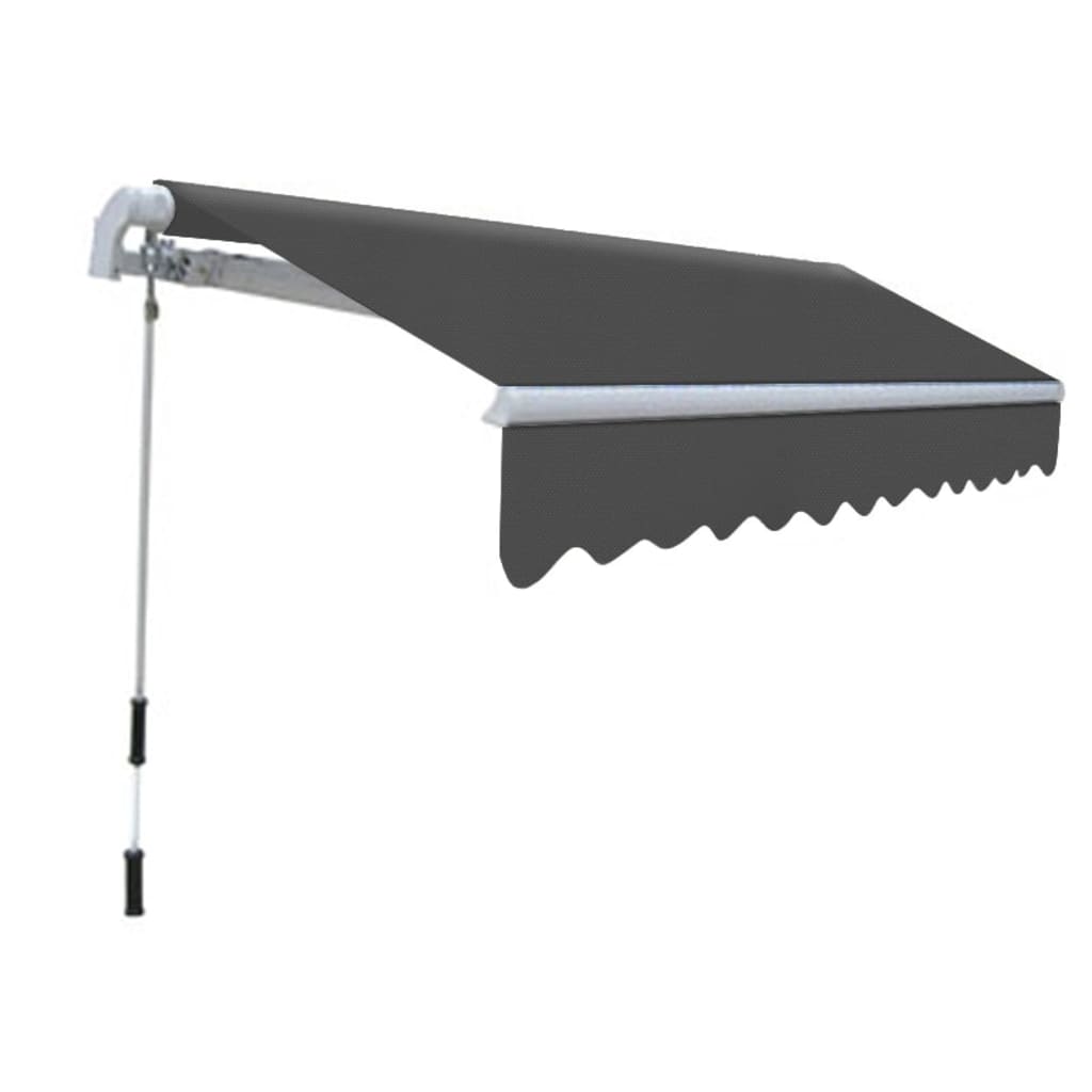 Vidaxl Luifel manualmente extensible 300 cm de antracita