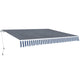Vidaxl Luifel manualmente extensible 400 cm Blanco azul