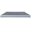 Vidaxl Luifel manualmente extensible 400 cm Blanco azul