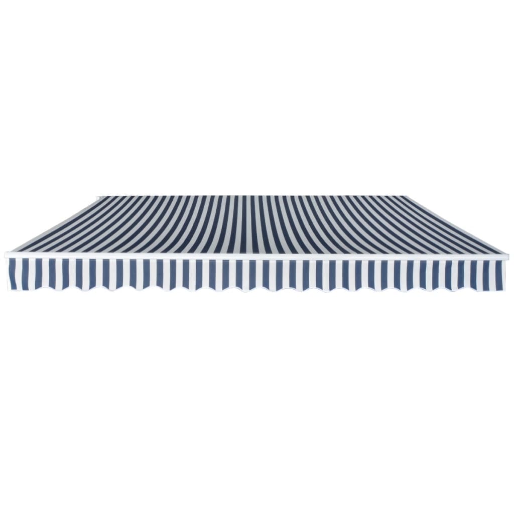 Vidaxl Luifel manualmente extensible 400 cm Blanco azul