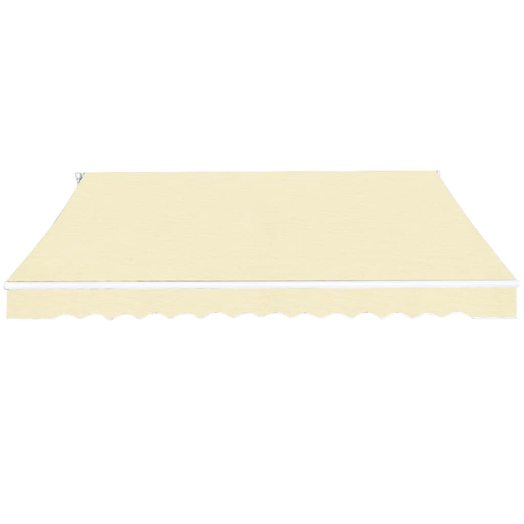 Vidaxl luifel handmatig uittrekbaar 400 cm crème