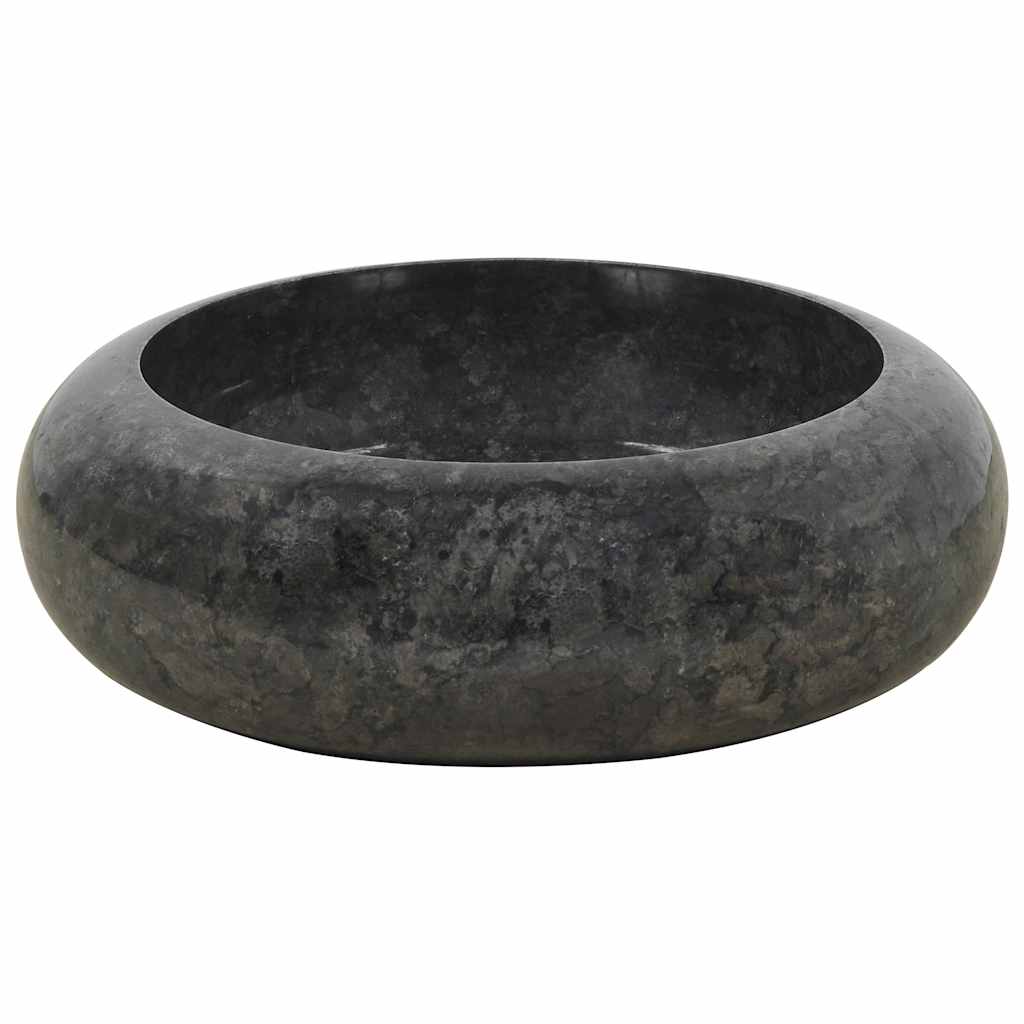 Vidaxl fregadero 40x12 cm de mármol negro