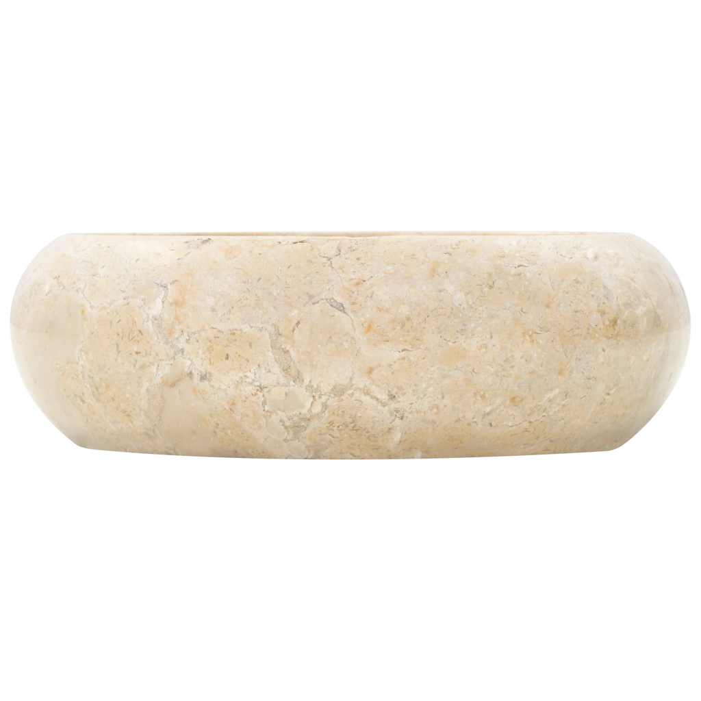 Vidaxl gootsteen 40x12 cm marmer crème