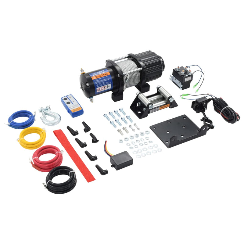 Vidaxl Lier Electric 12 V 4.500 libbre 2,040 kg con telecomando