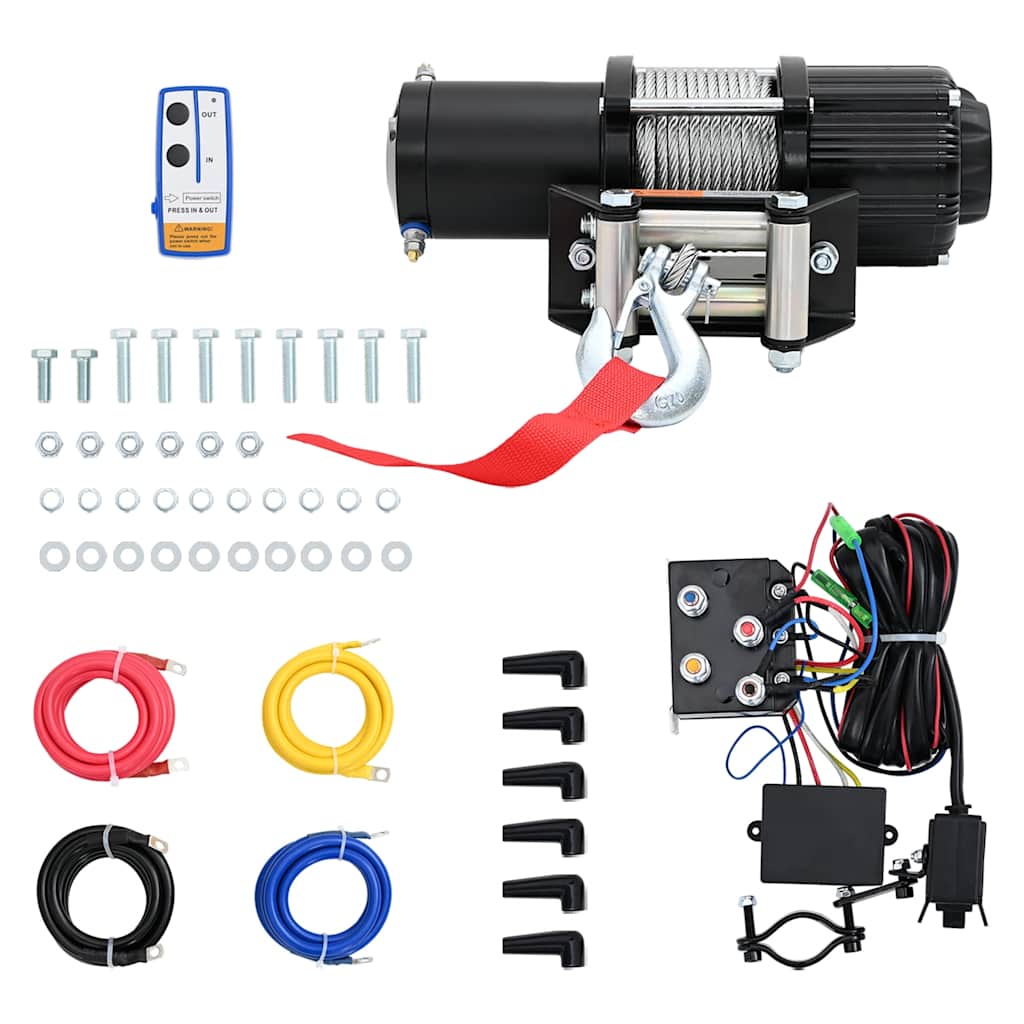 Vidaxl Lier Electric 12 V 4.500 libbre 2,040 kg con telecomando