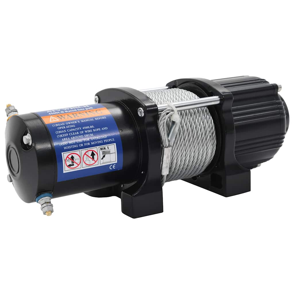 Vidaxl Lier Electric 12 V 4.500 libbre 2,040 kg con telecomando