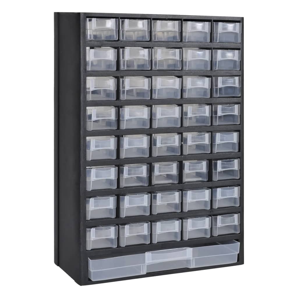 Organizador de herramientas de Vidaxl con 41 cajones de plástico 2 sts