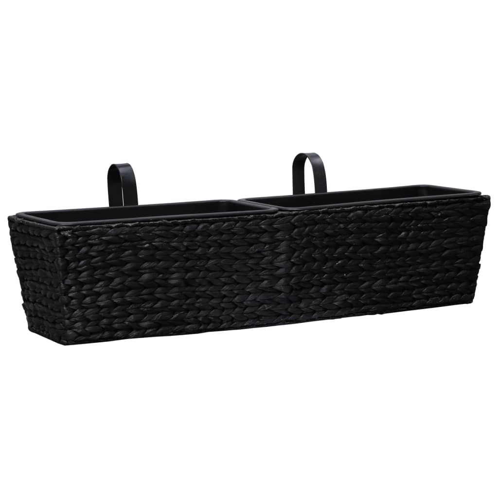 Plantadores de Vidaxl 2 st wathyacint negro