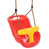 Vidaxl baby swing con cintura di sicurezza pp rosso
