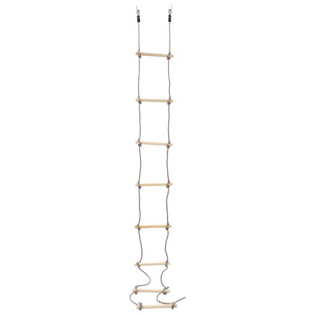 Vidaxl touwladder 290 cm hout