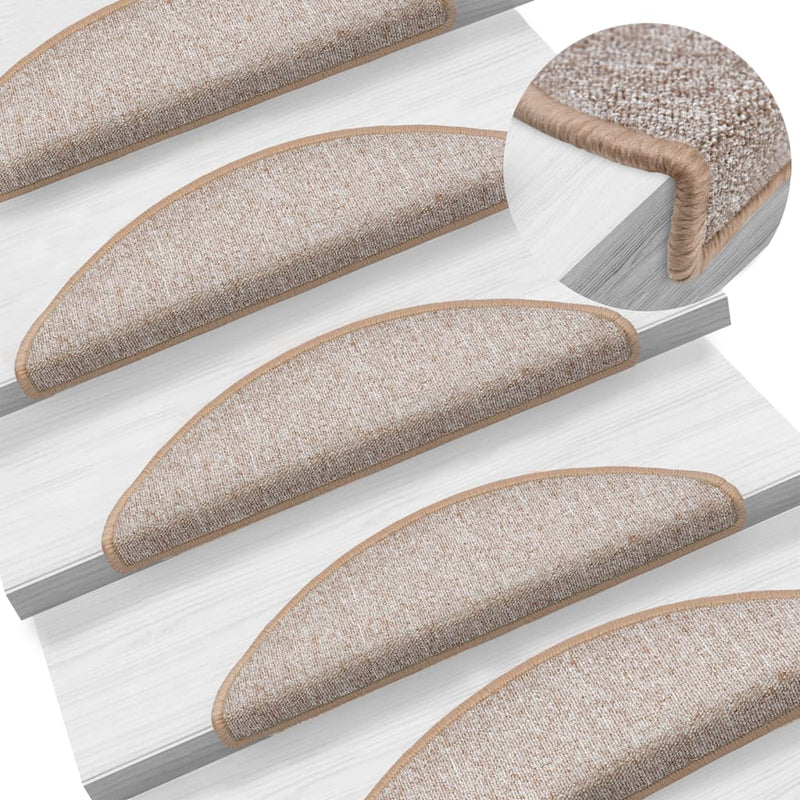 Vidaxl 15 tappetini per pedali ST 56x17x3 cm marrone chiaro