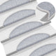Vidaxl 15 st trapmatten 56x17x3 cm lichtgrijs