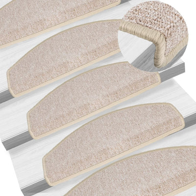 Vidaxl 15 tappeti a pedale ST 65x24x4 cm taupe