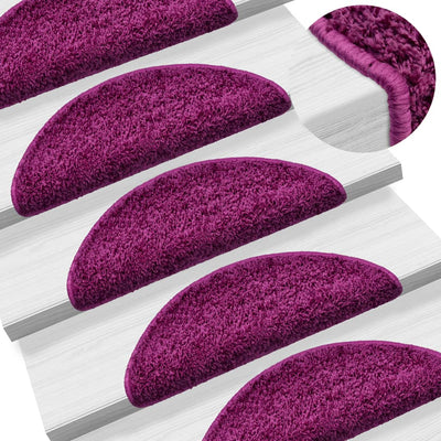 Vidaxl Stair tappetini 15 St 56x17x3 cm Violet