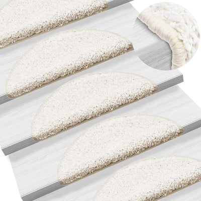 Vidaxl Stair tappetini 15 St 56x17x3 cm bianco