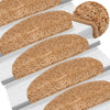 Esteras de escalera de Vidaxl 15 st 65x21x4 cm beige