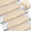 Esteras de escalera de Vidaxl 15 St 65x21x4 CM Cream -Coled