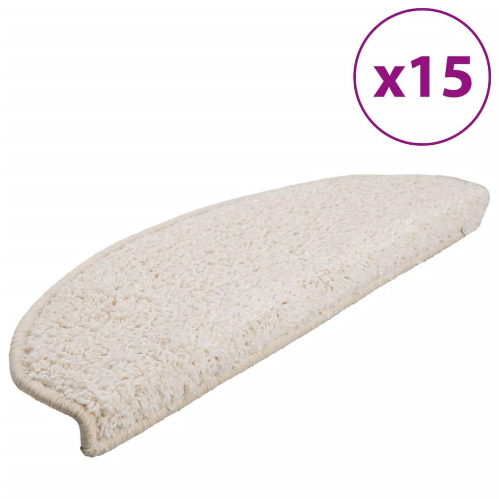 Vidaxl Stair tappetini 15 St 65x21x4 cm bianco