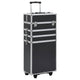 Vidaxl make-up trolley aluminium zwart