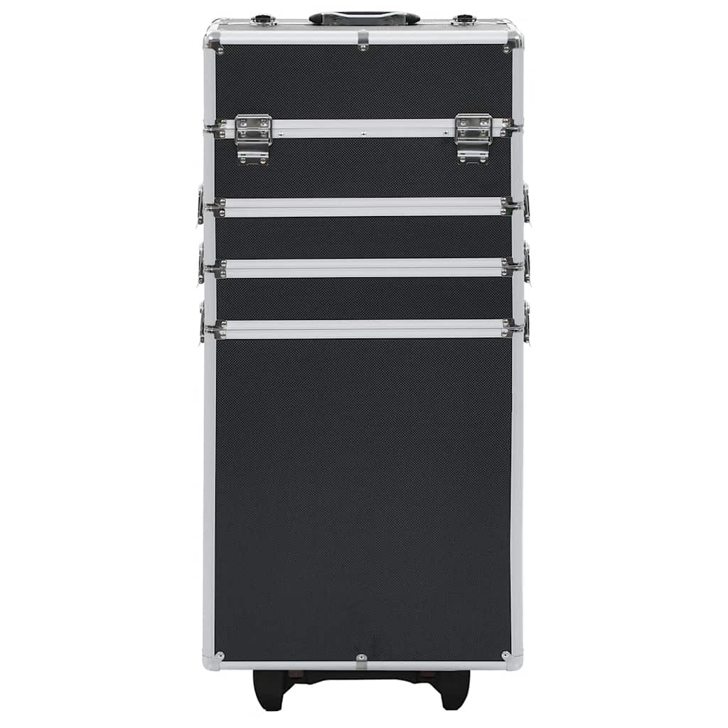 Vidaxl MAKE-UP CROLLEY ALUMINIO NEGRO