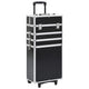 Vidaxl MAKEP CROLLEY ALUMINIO NEGRO CON PATRA DE CROCODILE