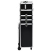Vidaxl MAKEP CROLLEY ALUMINIO NEGRO CON PATRA DE CROCODILE
